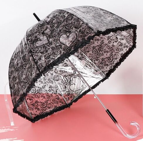 Chesoon البلاستيك مظلة دانتيل المظلة خمر الزفاف مظلة الزفاف خفيفة الوزن يندبروف قبة المظلة مع 8 الأضلاع in Kuwait