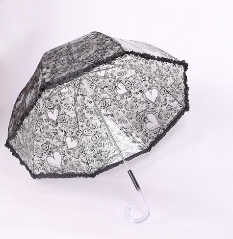 Chesoon البلاستيك مظلة دانتيل المظلة خمر الزفاف مظلة الزفاف خفيفة الوزن يندبروف قبة المظلة مع 8 الأضلاع in Kuwait