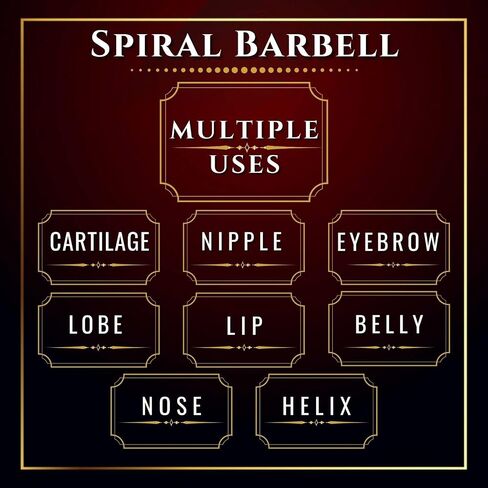 MATIGA 2Pcs Steel 18 gauge 5/16 8mm Twist Barbell Piercing Jewelry Tragus Helix Lip Cartilage 3mm Half Ball Crystal More Choices in Saudi Arabia