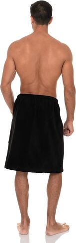 TowelSelections Men's Wrap Adjustable Cotton Fleece Shower Bath Gym Cover Up in Saudi Arabia