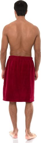 TowelSelections Men's Wrap Adjustable Cotton Fleece Shower Bath Gym Cover Up in Saudi Arabia