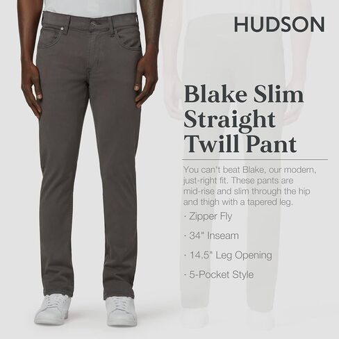 بنطلون ضيق ضيق ضيق للرجال من Hudson Jeans Blake Slim in Saudi Arabia