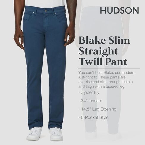 بنطلون ضيق ضيق ضيق للرجال من Hudson Jeans Blake Slim in Saudi Arabia