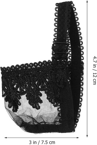 Healifty 4 Pairs Women Lace Detachable Elastic Shoe Straps High Heels Loose Shoelace Bands Accessories in Saudi Arabia