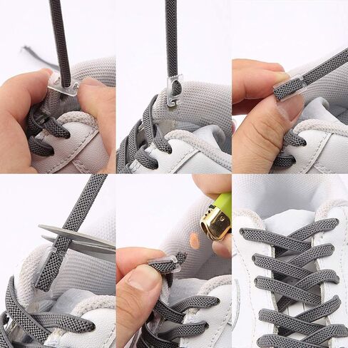 أربطة أحذية بدون أربطة للبالغين والأطفال، أربطة أحذية مرنة بدون أربطة للأحذية الرياضية in Kuwait