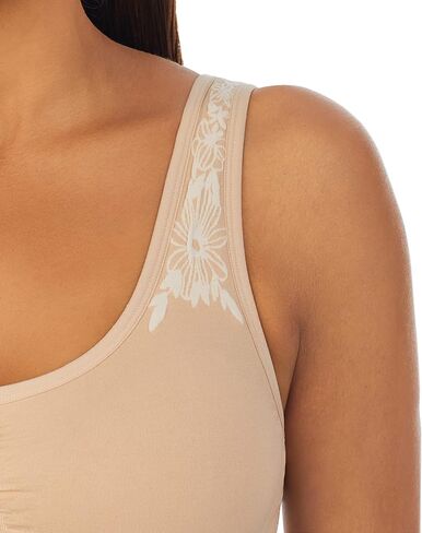 ELLEN TRACY Women's Underwear, Seamless Wirefree Bra, Bralette with Removable Pads, 2-Pack Multipack in Saudi Arabia
