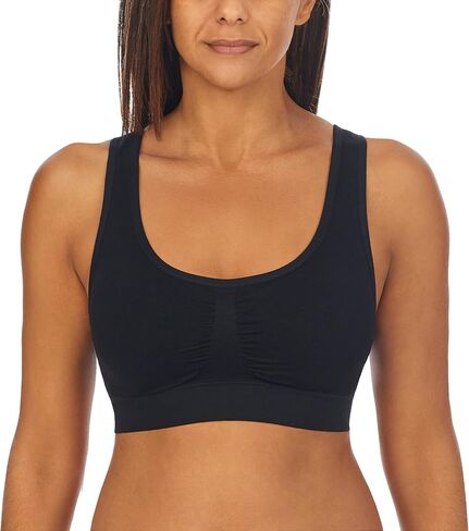 ELLEN TRACY Women's Underwear, Seamless Wirefree Bra, Bralette with Removable Pads, 2-Pack Multipack in Saudi Arabia