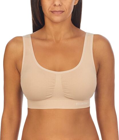 ELLEN TRACY Women's Underwear, Seamless Wirefree Bra, Bralette with Removable Pads, 2-Pack Multipack in Saudi Arabia