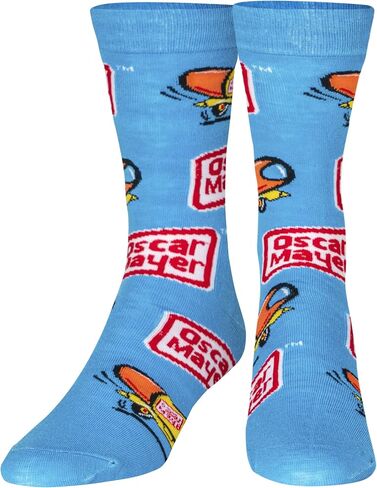 Crazy Socks, Fun Food & Snack Themed Crew Socks for Men, Colorful Assorted Styles in Saudi Arabia