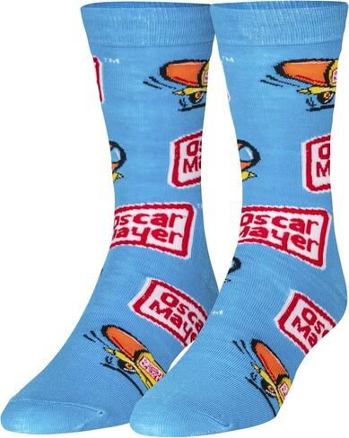 Crazy Socks, Fun Food & Snack Themed Crew Socks for Men, Colorful Assorted Styles in Saudi Arabia