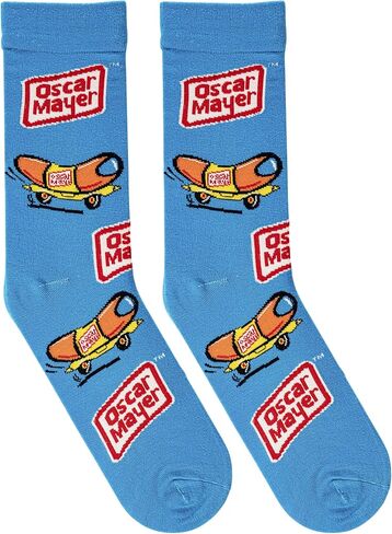 Crazy Socks, Fun Food & Snack Themed Crew Socks for Men, Colorful Assorted Styles in Saudi Arabia