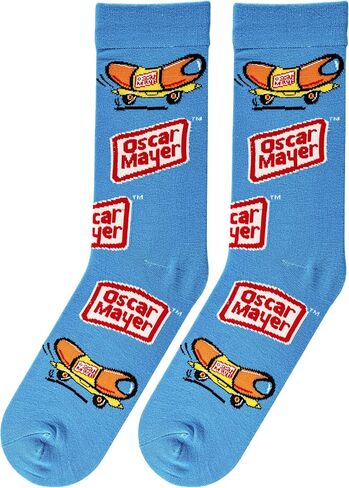 Crazy Socks, Fun Food & Snack Themed Crew Socks for Men, Colorful Assorted Styles in Saudi Arabia