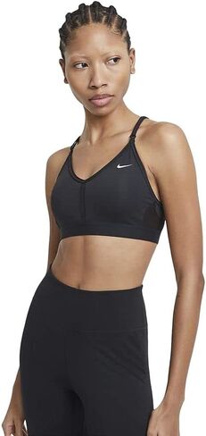 Nike Indy Wire-Free Sports Bra, Medium, Black/White in Saudi Arabia