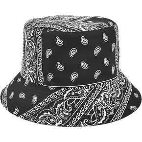 Women/Men's Bucket Hat, Packable Cheetah Sun Hat, Cotton Fisherman Cap