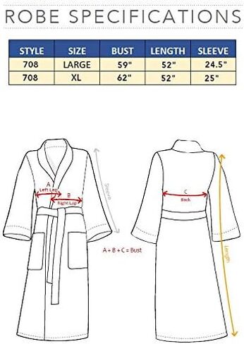 MONARCH Lined Waffle Spa Robe - Hotel Bathrobe in White Cypress in Saudi Arabia