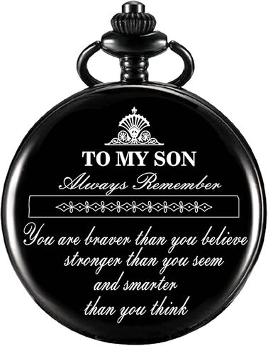 هدايا للزوج / الابن / الحفيد / ابن الأخ ساعة جيب محفورة عيد الميلاد الذكرى السنوية هدايا السنة الهادفة للرجال in Kuwait