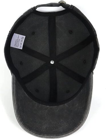 Jumsky Barn Hair Don't Care Baseball Caps for Women Home Girl Washed Cotton Plain Trucker Hat Black, Black, One size in Kuwait