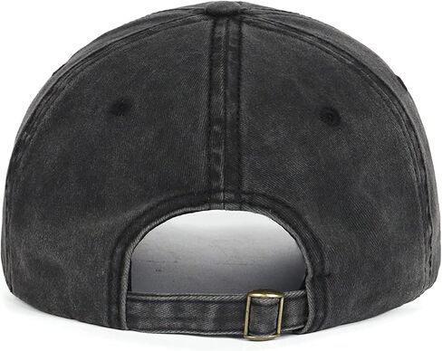 Jumsky Barn Hair Don't Care Baseball Caps for Women Home Girl Washed Cotton Plain Trucker Hat Black, Black, One size in Kuwait
