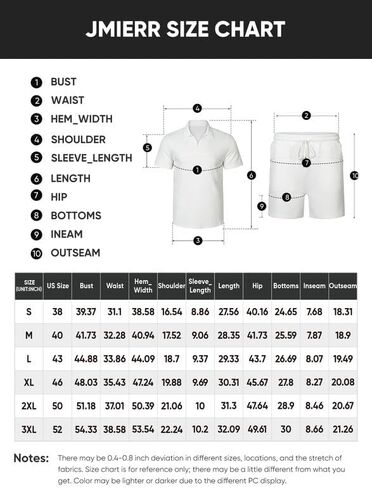 JMIERR Men's Polo Shirt and Shorts Set Soild Color Geometric Texture Casual Short Sleeve 2 Piece Outfits Sweatsuits Summer in Saudi Arabia