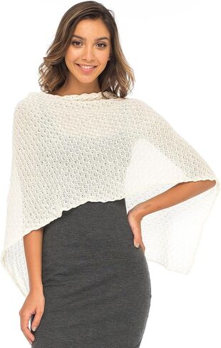 Back From Bali Womens Cotton Shrug Poncho, Lightweight Summer Shrug Pullover Sweater in Saudi Arabia