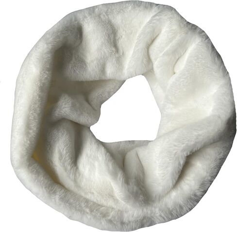 Lina & Lily Solid Color Faux Fur Women's Infinity Scarf Winter Neck Warmer Snood in Saudi Arabia