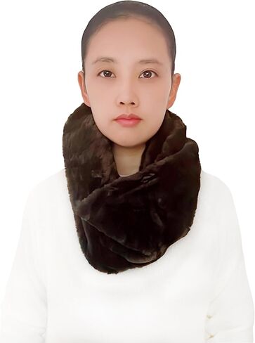Lina & Lily Solid Color Faux Fur Women's Infinity Scarf Winter Neck Warmer Snood in Saudi Arabia
