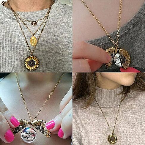 Cute Cartoon Fashion Necklace Hypoallergenic Necklace for Friends, Girlfriends and Elders, Lightweight Statement Jewelry for girls women Dainty 18K Plated Gold Necklace Trendy Christmas New Year Gifts in Saudi Arabia