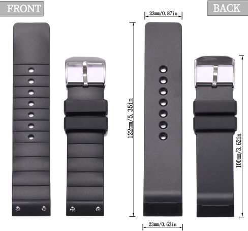 XBHSW Soft Waterproof silicone watch strap Compatible with Cartier Santos 100 Women's Watchband 23mm Rubber Replacement Bracelet in Saudi Arabia