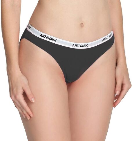 ANZERMIX Women's Breathable Comfort Cotton Bikini Panties Pack of 6 in Saudi Arabia