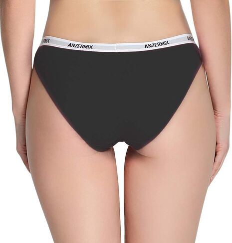ANZERMIX Women's Breathable Comfort Cotton Bikini Panties Pack of 6 in Saudi Arabia