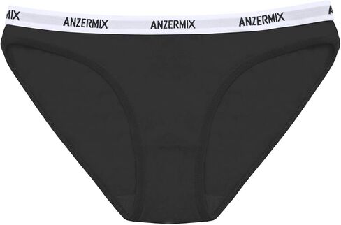 ANZERMIX Women's Breathable Comfort Cotton Bikini Panties Pack of 6 in Saudi Arabia