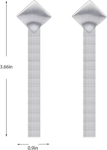 أقراط Veerady النسائية الطويلة المتدلية والشرابة لحفلات الزفاف ووصيفات العروس للفتيات والحفلات الراقصة سلسلة معدنية مجوهرات in Kuwait