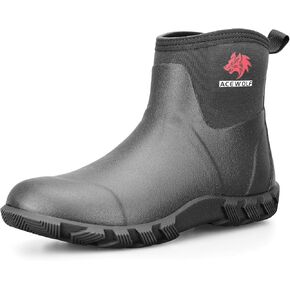 ACEWOLF Rain Boots for Women, 8'' Waterproof Rubber Neoprene Shoes, EN 13832 Anti-Chemicals, Slip Resistant, Soft Toe(Neoprene) in Saudi Arabia
