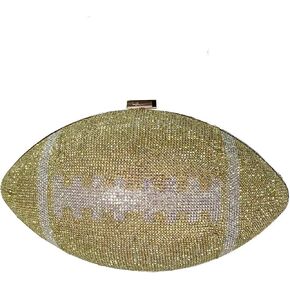 BEILAIDISI النساء كرة القدم شكل حجر الراين مساء قابض محفظة بلينغ بريق الزفاف حزب حقائب اليد in Kuwait