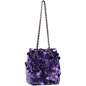 MZE JPLAN Glitter Sequin Evening Shoulder Crossbody Bag Women Bling Handbag and Purse Sparkly Prom Party Bucket Bag