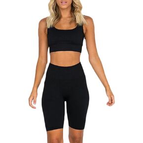Beaufident Workout Sets for Women Active 2 Piece Seamless Matching High Waist Yoga Set Gym Outfits in Kuwait