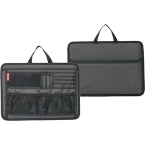 Briefcase Insert Organizer for Office File Document Storage (Gray)