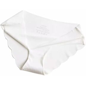 GMMDS Ladies Underwear, Ice Silk, Seamless, Wavy, Low Waist, Sexy, Women's Briefs