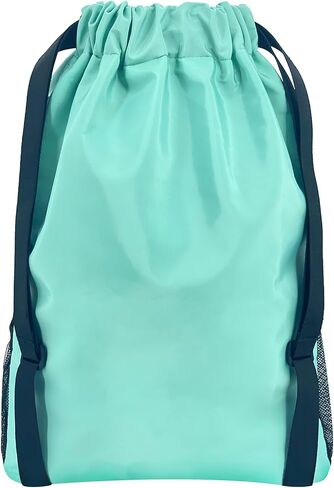 Binwin Drawstring Backpack Gym sports Outdoors Bag with Compartment,Waterproof Multipurpose Mesh Backpack for Men Women in Saudi Arabia