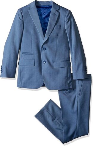 Isaac Mizrahi Boys' 3 Piece Two Button Birdseye Suit Set in Saudi Arabia