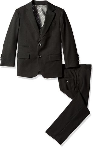 Isaac Mizrahi Boys' 3 Piece Two Button Birdseye Suit Set in Saudi Arabia