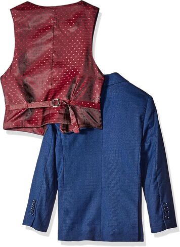 Isaac Mizrahi Boys' 3 Piece Two Button Birdseye Suit Set in Saudi Arabia