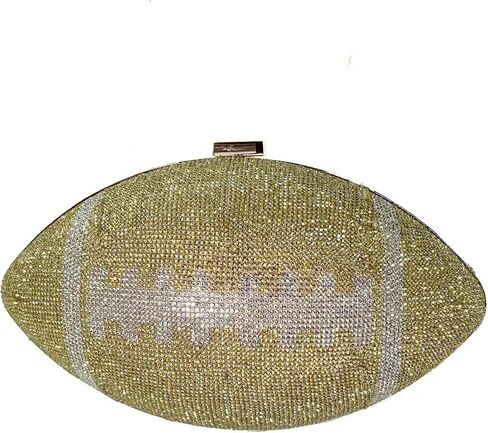 BEILAIDISI النساء كرة القدم شكل حجر الراين مساء قابض محفظة بلينغ بريق الزفاف حزب حقائب اليد in Kuwait