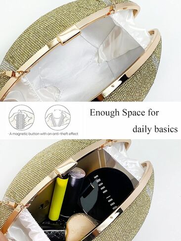 BEILAIDISI النساء كرة القدم شكل حجر الراين مساء قابض محفظة بلينغ بريق الزفاف حزب حقائب اليد in Kuwait