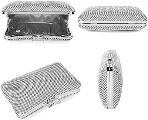 Pinprin السيدات سباركلي الراين مساء براثن المرأة كريستال ديامانتي مساء حقيبة حفلة موسيقية الزفاف حقيبة يد محفظة الحفلات in Kuwait