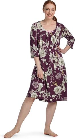 Miss Elaine Nightgown, Long Cottonessa Gown, Nightgown with Short Sleeves, Sleepwear & Loungewear in Kuwait