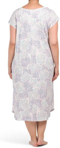 Miss Elaine Nightgown, Long Cottonessa Gown, Nightgown with Short Sleeves, Sleepwear & Loungewear in Kuwait