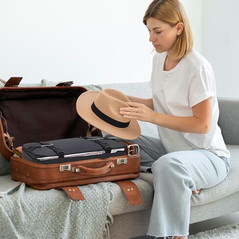 مكعبات تعبئة معلقة للسفر، ارفف سفر معلقة قابلة للطي من ويستيب، 3 ارفف للحمل في خزانة الامتعة مع خطاف ستيل، منظم امتعة معلق محمول للسفر والتخييم والمركبات الترفيهية in Kuwait