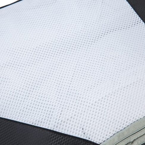 4 Pcs Compression Packing Cube Set, Expandable Mesh Travel Luggage Organizers and Storage Packing Cubes, Portable Luggage Suitcase Organizer Set for Clothing Underwear Shoes (Black) in Kuwait