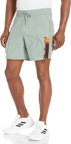 adidas Men's City Escape Cargo Shorts, Silver Green, Large in Saudi Arabia